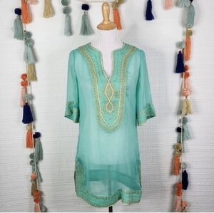 Theme Metallic Embroidered Tunic
